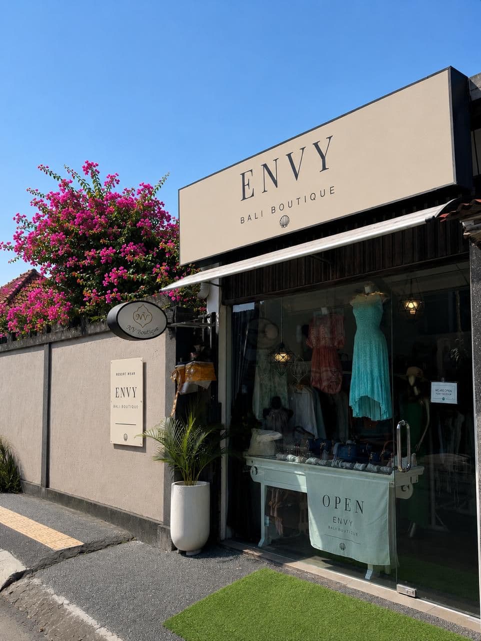 Envy Bali Boutique storefront in Sanur, Bali